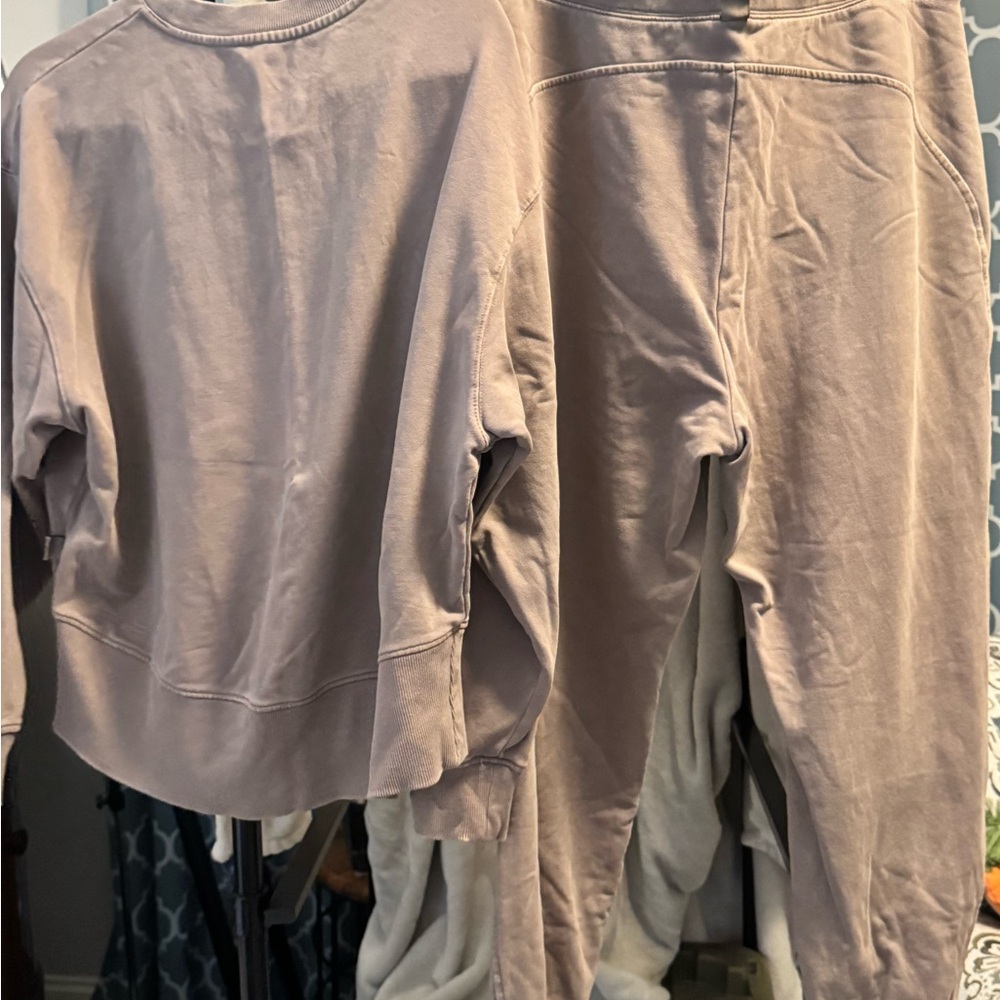 JoyLab Taupe Crewneck Sweatshirt - Picture 4 of 4